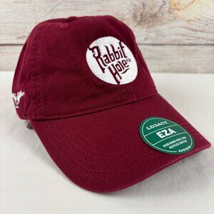 Rabbit Hole Distillery Hat Legacy EZA Adjustable Burgundy Cap